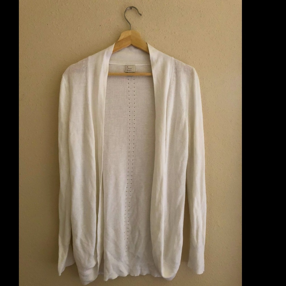 White Knit Cardigan